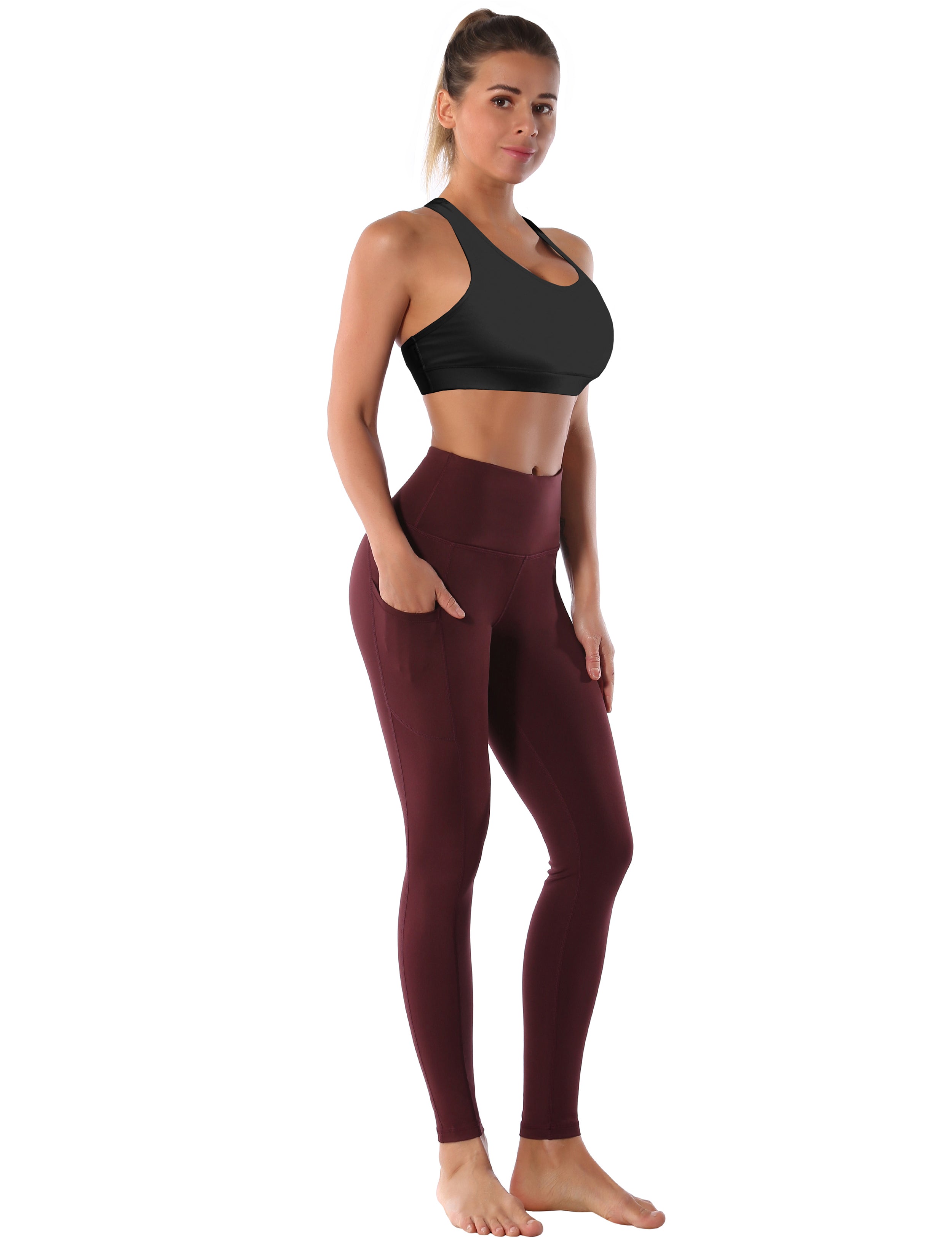 Compression Racerback Sports Bras black ins_Plus Size