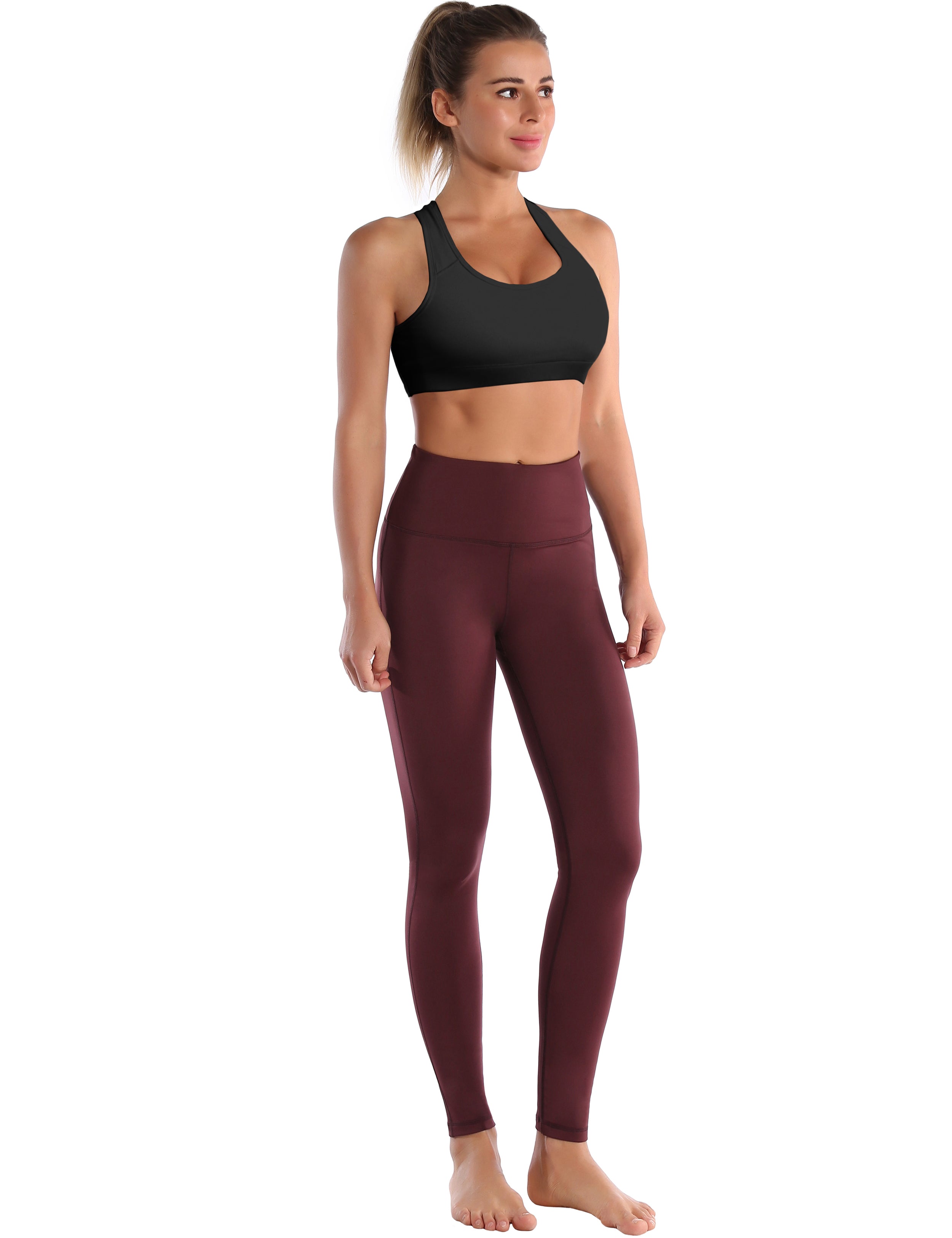 Compression Racerback Sports Bras black ins_Plus Size