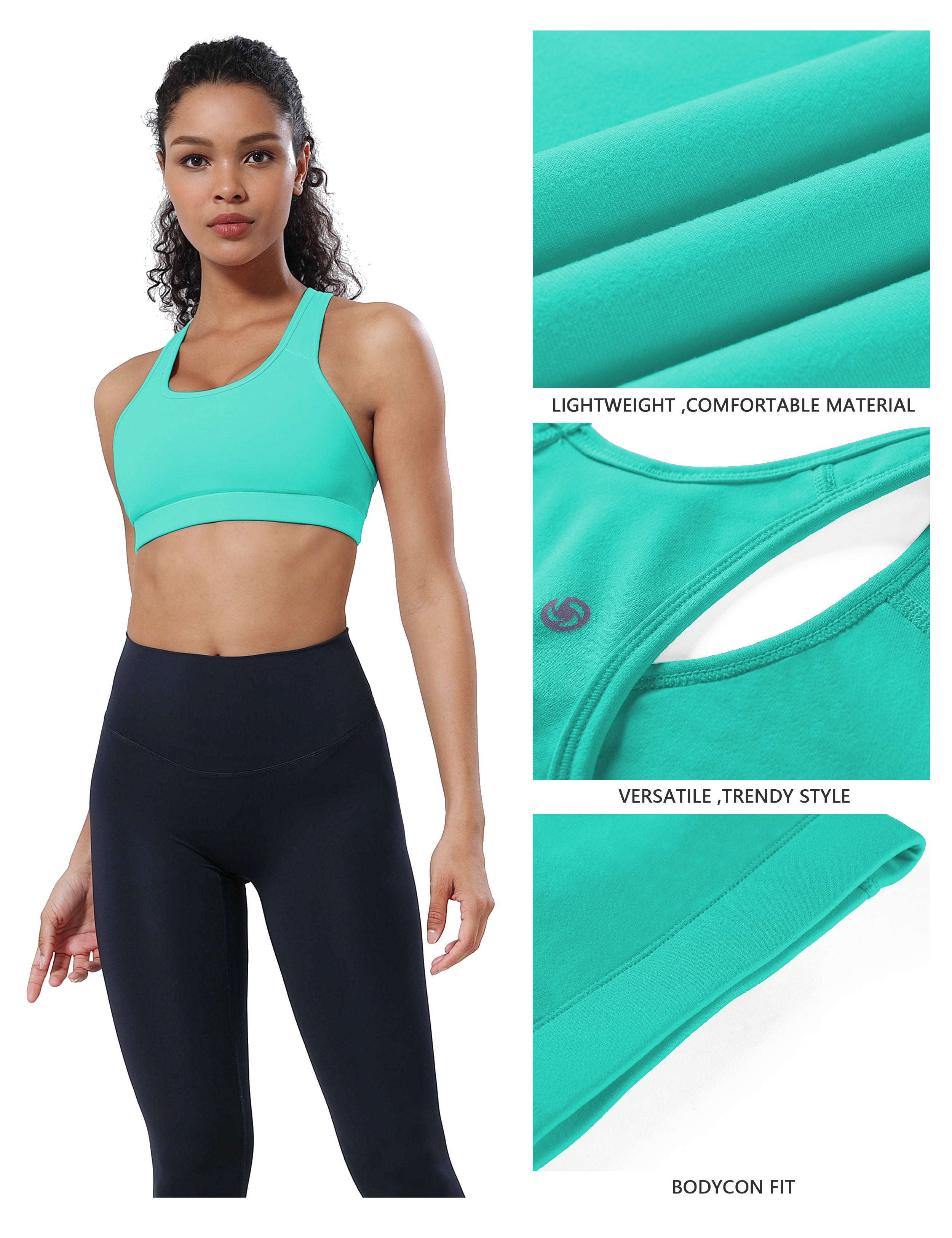 Compression Racerback Sports Bras_Gym