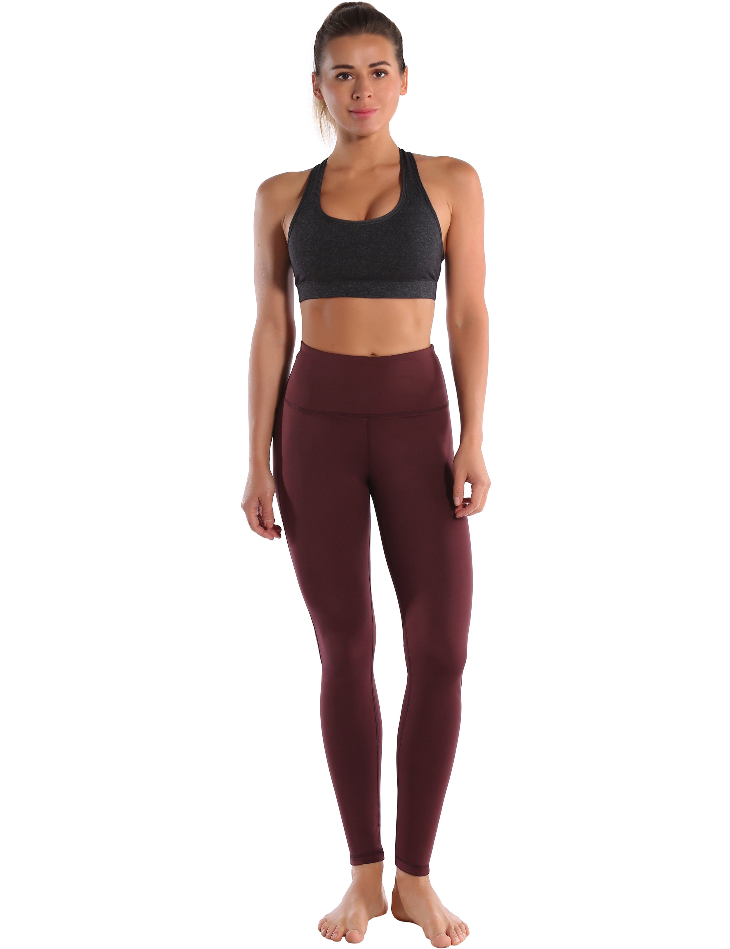 Compression Racerback Sports Bras heathercharcoal_Plus Size