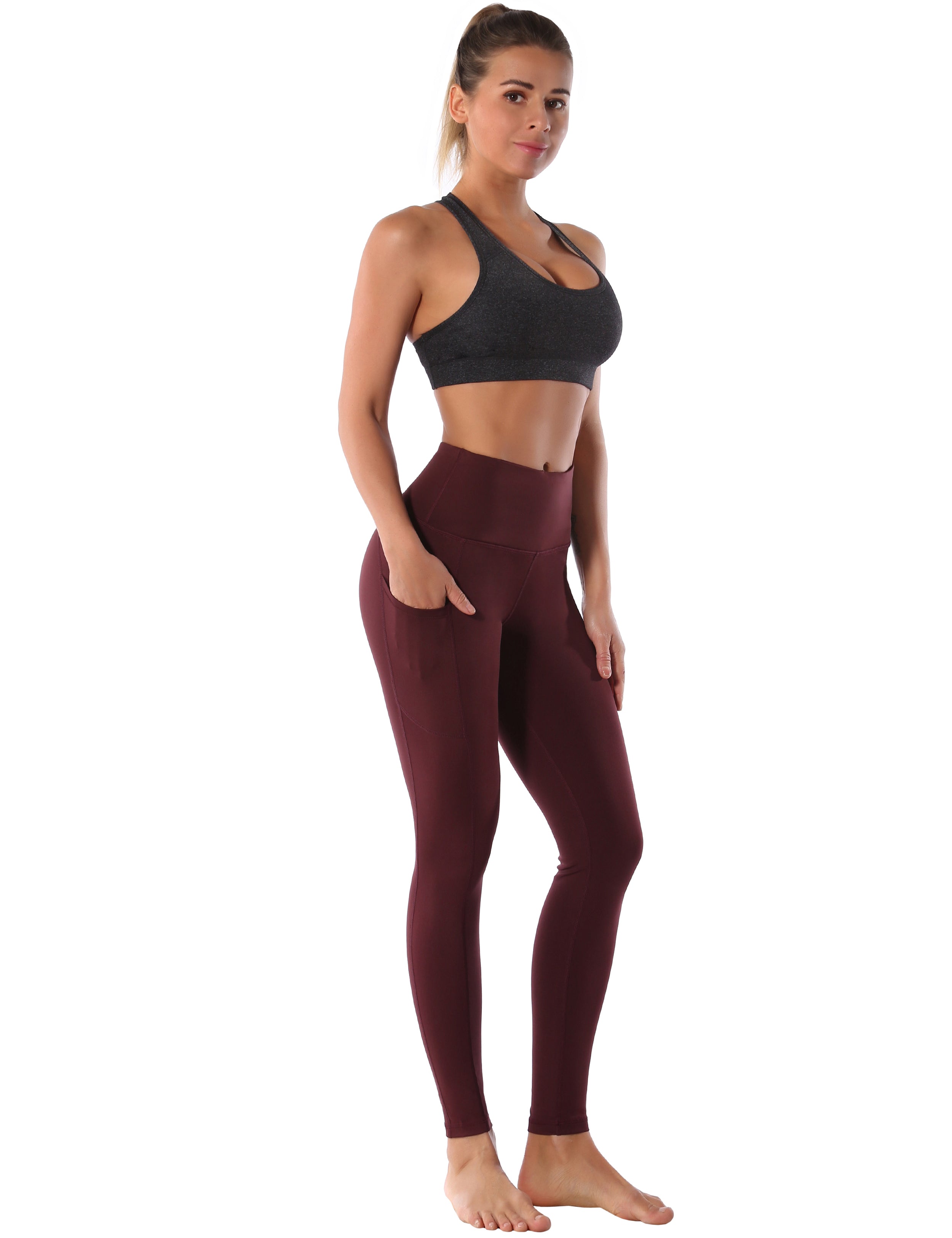 Compression Racerback Sports Bras heathercharcoal_Plus Size