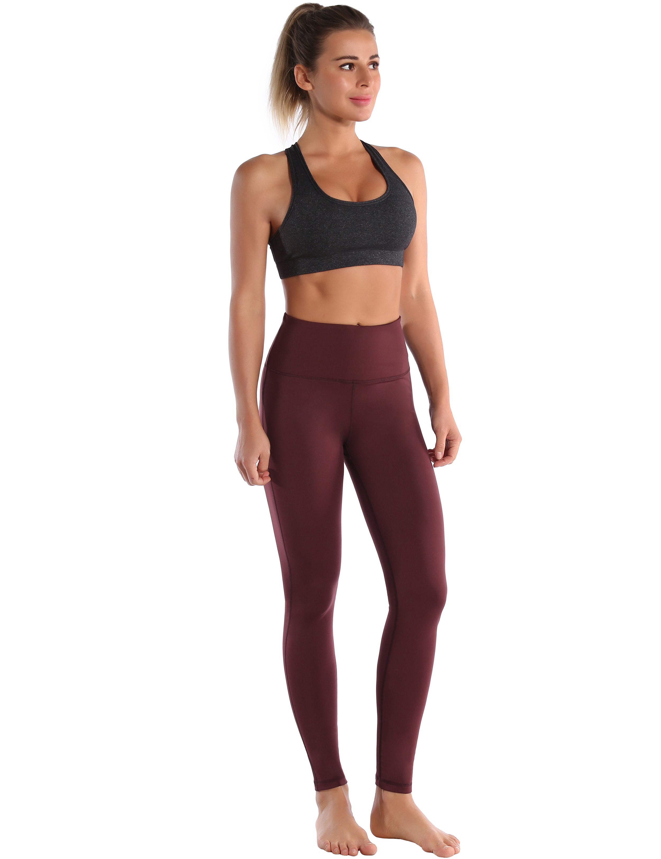 Compression Racerback Sports Bras heathercharcoal_Plus Size