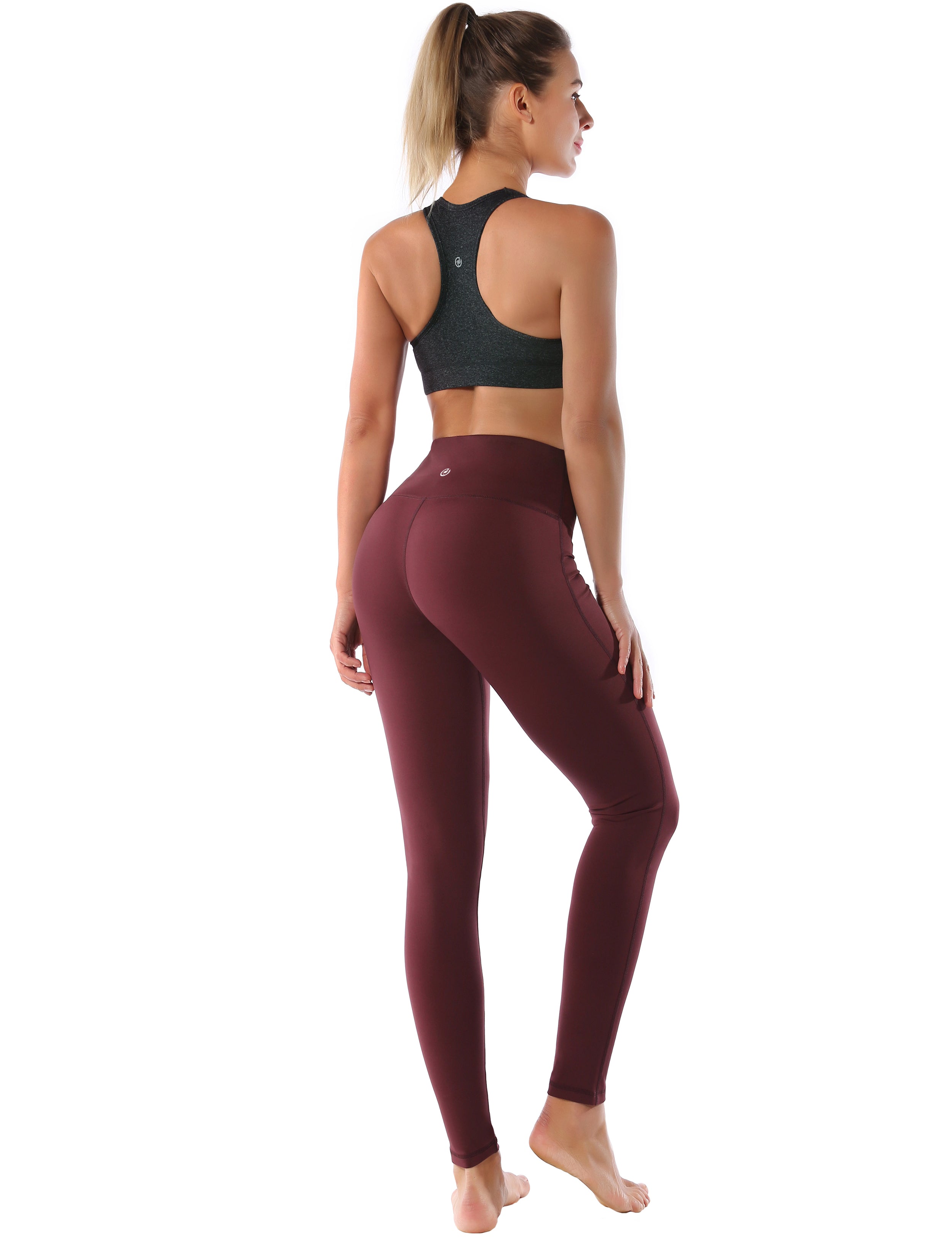 Compression Racerback Sports Bras heathercharcoal_Plus Size