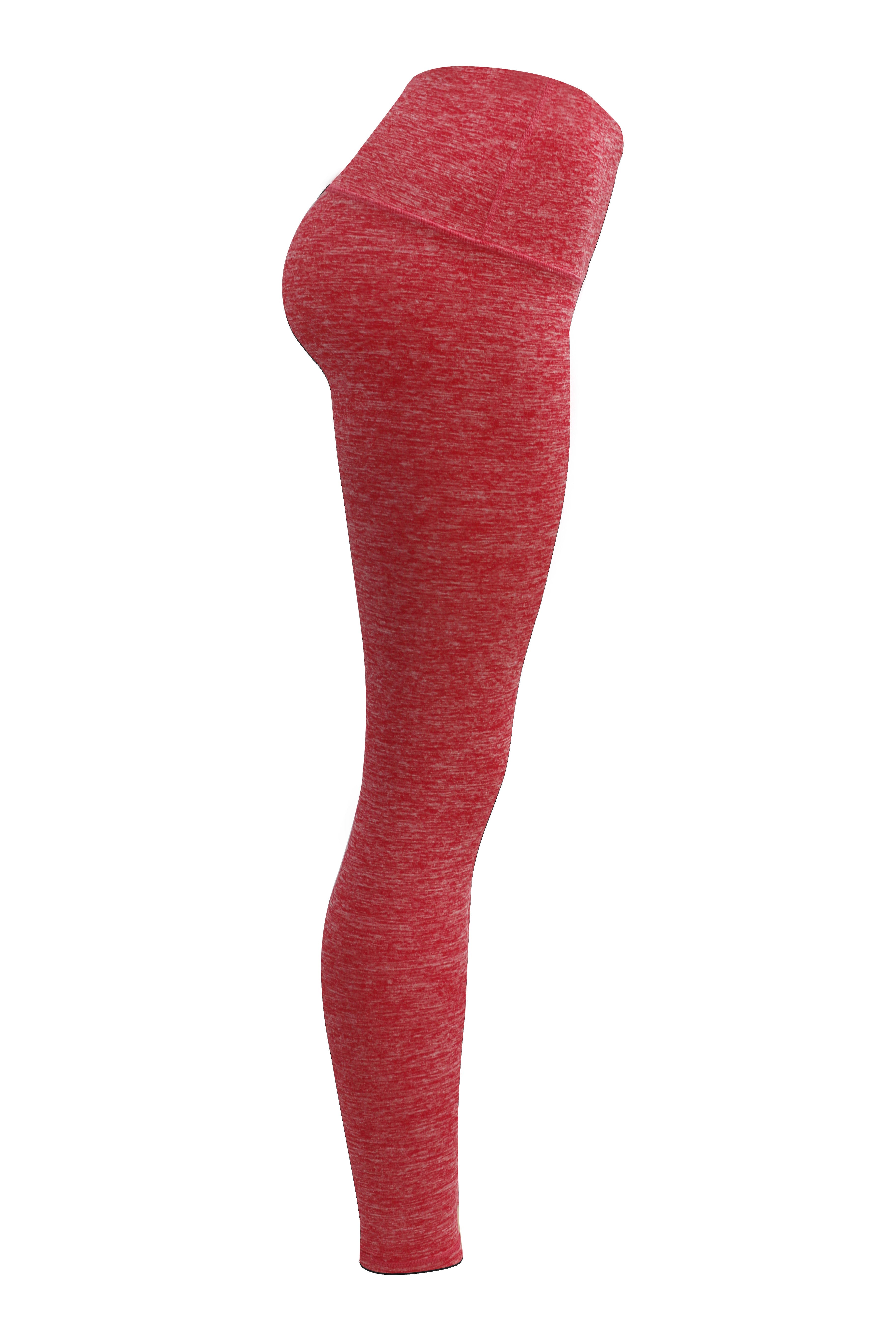 High Waist Running Pants heatherred