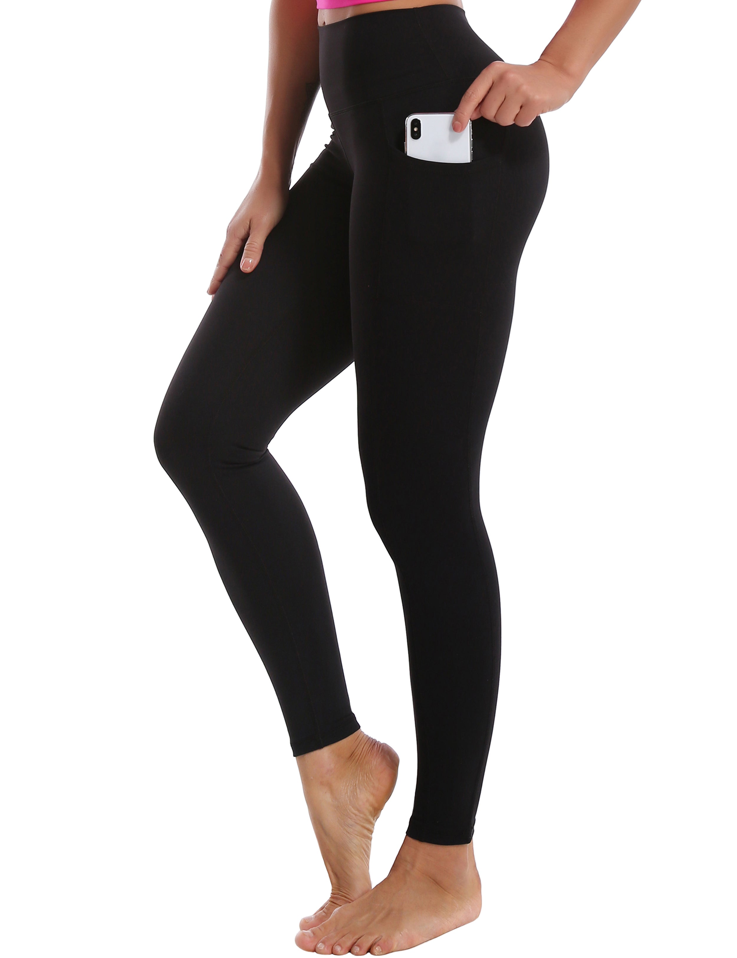 Women's High Waisted Yoga Pants 7/8 Length Leggings with Pockets Women's  Yoga Pants with Pockets Tummy Control Workout Pants