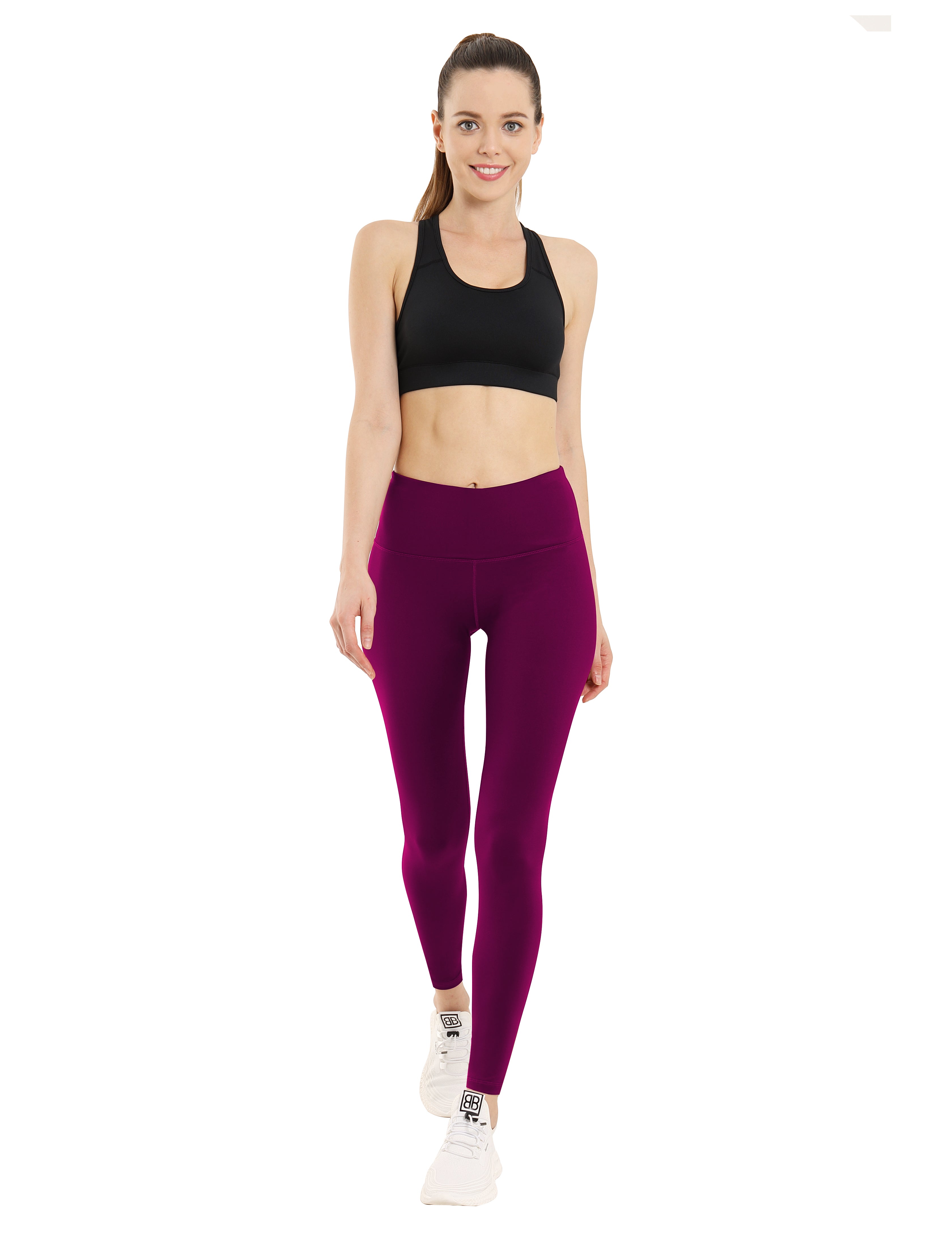 Buy BUBBLELIME 28 Women's High Waist Stirrup Yoga Leggings Extra Long Soft  Tummy Control Over The Heel Workout Yoga Pants at