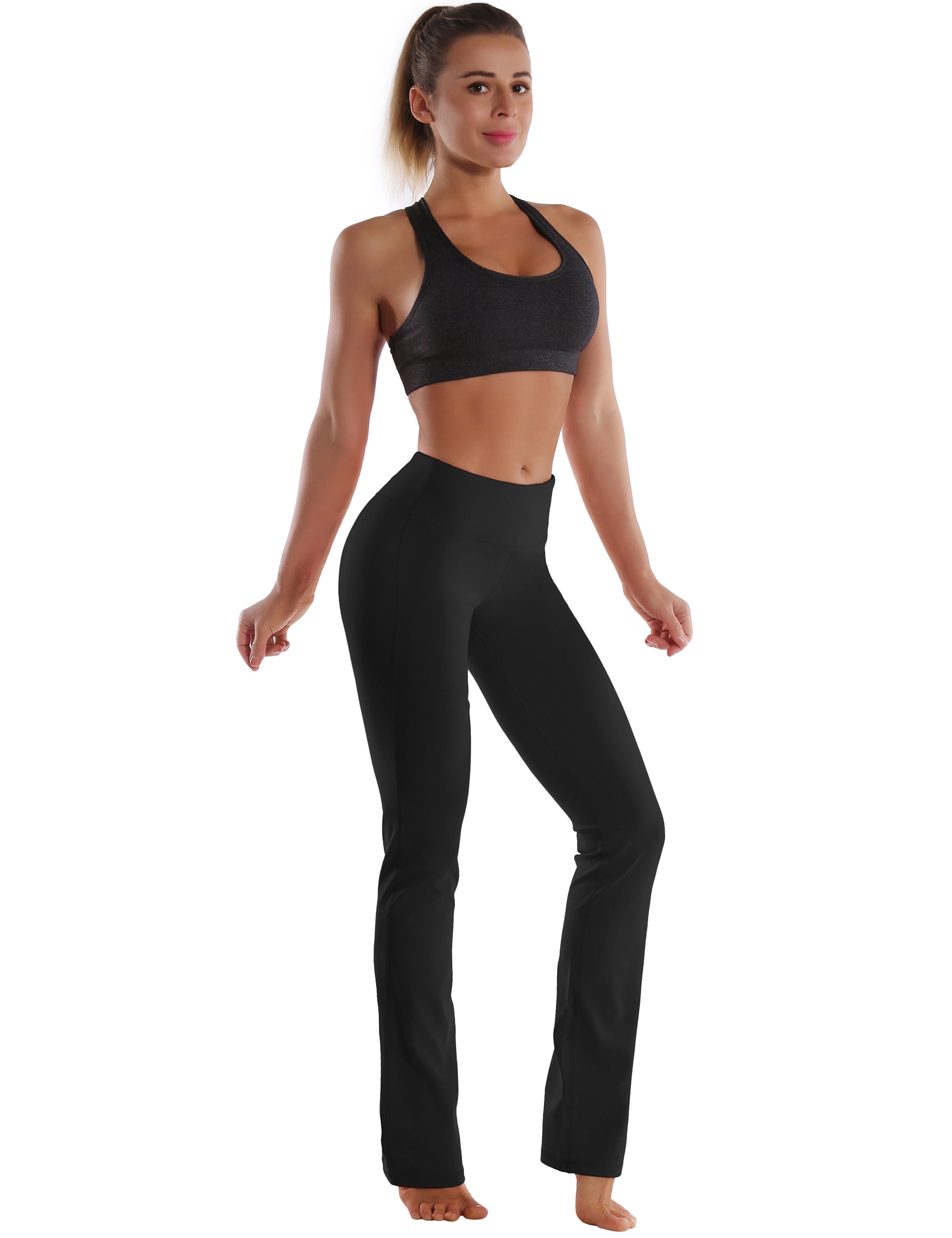 29" 31" 33" 35" Straight Leg Leggings black_yoga