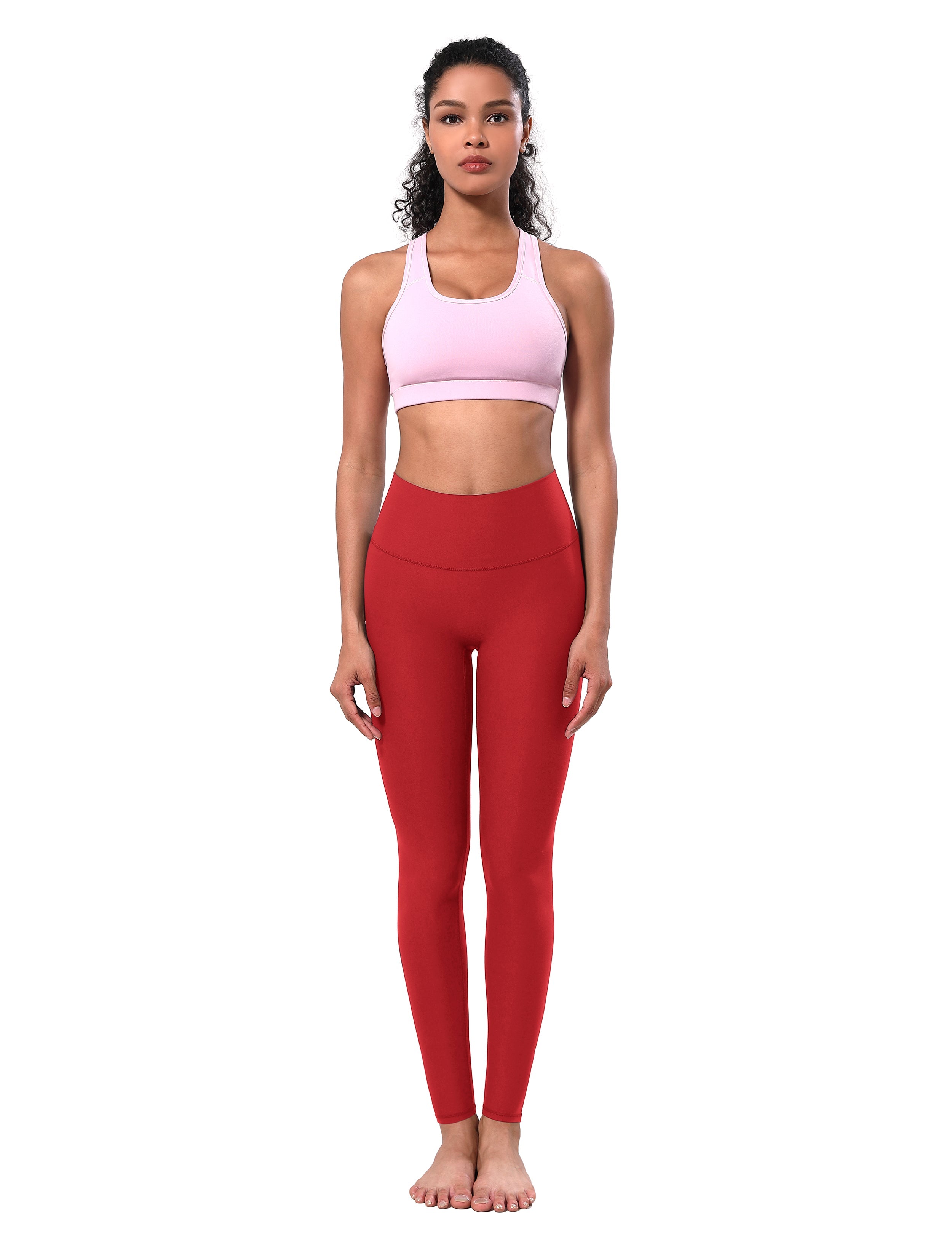 8 High Waist Yoga Shorts scarlet ins – bubblelime